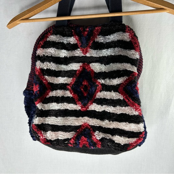 Love Binetti Joan Jett Striped Tote Bag, Missing Shoulder Strap & Zipper Pull - Picture 2 of 8